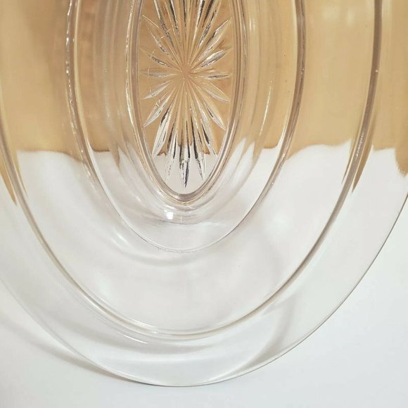 Pheasant and Ivy Lid Oval Dish 9.75"L clear with pink cast - Picture 9 of 12